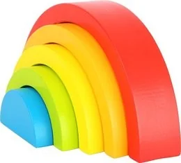 Small Foot, klocki drewniane Tęcza - Układanki dla dzieci - miniaturka - grafika 2