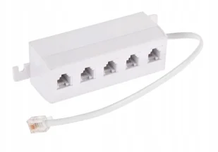 Rozgałęźnik przyłącze telefoniczne 5x Gniazdo 6P4C - Wtyczki i adaptery - miniaturka - grafika 3
