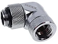 Chłodzenie wodne - Alphacool sopel lodu adapter kąt 90 ° CH | obrotowy G1/4 AG na G1/4 IG  Chrome - miniaturka - grafika 1