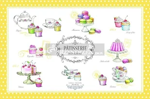 Nuova R2S Easy life r2s DUŻA PODKŁADKA NA STÓŁ Patisserie YELLOW (550 GOM1) - Obrusy i serwetki Nuova R2S Easy life r2s DUŻA PODKŁADKA NA STÓŁ Patisserie YELLOW (550 GOM1) - Obrusy i serwetki - miniaturka - grafika 1