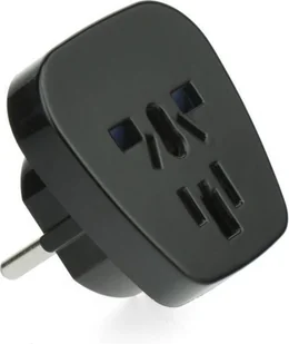 Przejściówka / adapter sieciowy AC (Wtyk PL - Gniazdo Uniwersalne) czarny - Adaptery i przejściówki - miniaturka - grafika 3