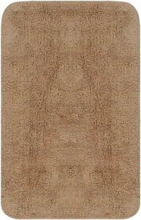 vidaXL 2-częściowy zestaw mat łazienkowych, tkanina, beż - Dywaniki łazienkowe - miniaturka - grafika 3