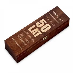 Murrano Ekskluzywna Skrzynka Na Wino Z Grawerem SKRW-MJ-009 - Pudełka i szkatułki - miniaturka - grafika 4