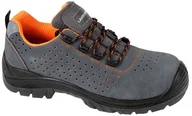 Odzież robocza - LAHTI PRO Półbuty zamszowe z otworami rozm. 41 szaro-pomarańczowe - miniaturka - grafika 1