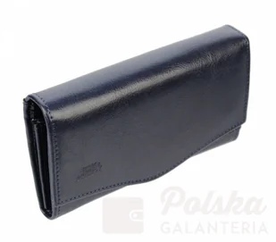 Elkor (PL) Portfel Damski (PL) Długi Suwak Skóra Naturalna Zaokrąglony Przód - Portfele - miniaturka - grafika 2