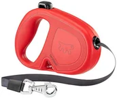 Smycze dla psów - Ferplast Flippy One Tape M Smycz automatyczna Taśma 5 m Czerwony - miniaturka - grafika 1