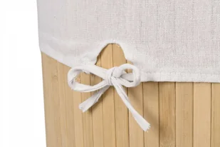 Kosz narożny na pranie bambusowy 60L naturalny - Kosze na bieliznę - miniaturka - grafika 5