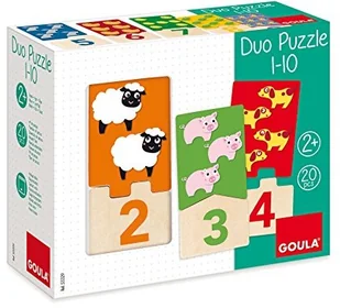 Jumbo SPIE GOULA Puzzle drewniane Duo 1-10 D53329 - Puzzle - miniaturka - grafika 3