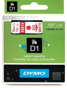Dymo oryginalny taśma do drukarek etykiet 45015 S0720550 czerwony druk/biał - Taśmy do drukarek barwiące - miniaturka - grafika 3