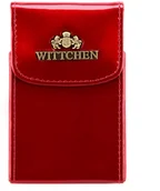 Etui na dokumenty i karty - Wittchen Etui na wizytówki ze skóry lakierowanej 25-2-151-3 - miniaturka - grafika 1