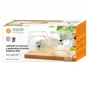 Szklanki - Tadar SUBLIME MIŚ KOMPLET 2 SZKLANEK TERMICZNYCH 300 ML Z PODWÓJNĄ ŚCIANKĄ SZKŁO 5903313421072 - miniaturka - grafika 1