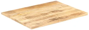 vidaXL Blat stołu, lite drewno mango, 25-27 mm, 90x60 cm vidaXL - Blaty meblowe i parapety okienne - miniaturka - grafika 8