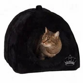 Legowiska dla kotów - zooplus Exclusive Budka dla psa i kota Royal Pet Black czarna Dł x szer x wys. 45 x 45 x 45 cm - miniaturka - grafika 1