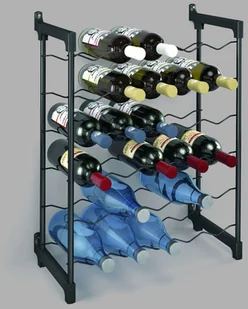 Metaltex Regał na wino metaltec Chianti na 30 butelek, epot herm powłoką 38.36.30 - Pozostałe akcesoria barmańskie - miniaturka - grafika 4