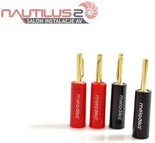 Melodika Wtyki bananowe - 4 Purple Rain, (MDBAN4) - Złącza, przejściówki, adaptery - miniaturka - grafika 2