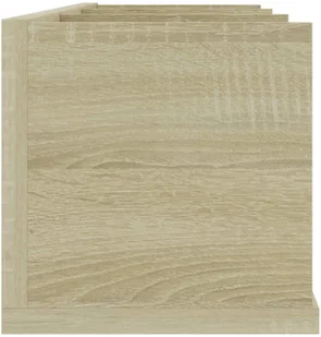 vidaXL vidaXL Półka ścienna na płyty CD, dąb sonoma, 75x18x18 cm - Półki do salonu - miniaturka - grafika 5