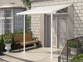 Pokrycia dachowe - Palram Aluminiowe zadaszenie tarasu Sierra 2,3 x 2,3 m białe PAL703348 - miniaturka - grafika 1