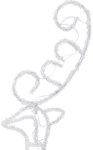 vidaXL vidaXL Świąteczne renifery z saniami akryl 260x21x87 cm ciepła biel 328509 - Ozdoby bożonarodzeniowe - miniaturka - grafika 9