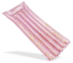 Intex dmuchany materac 58720 różowy z brokatem - Materace dmuchane i koła do pływania - miniaturka - grafika 2