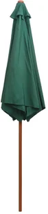 vidaXL Parasol ogrodowy, 270x270 cm, drewno, zielony - Parasole ogrodowe - miniaturka - grafika 6