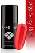 Lakiery hybrydowe - Semilac Lakier Hybrydowy Semilac 039 Sexy Red - 7 Ml 4753 - miniaturka - grafika 1