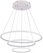 Lampy sufitowe - Mdeco Wisząca LAMPA biurowa SLIM/000011/3000/W MDECO okrągła OPRAWA zwis LED 99W 3000K metalowy biały - miniaturka - grafika 1