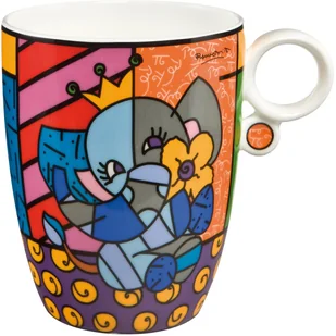 Goebel Kubek porcelanowy Spring Elephant Romero Britto 66-452-25-1 - Kubki - miniaturka - grafika 4
