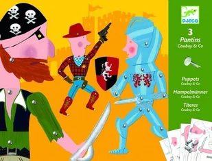 Djeco Zestaw papierowy stwórz postać Kowboj - Zabawki kreatywne - miniaturka - grafika 2