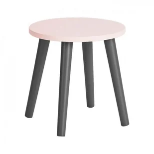 Done By Deer Stołek okrągły, Powder - Krzesełka i taborety dla dzieci - miniaturka - grafika 3