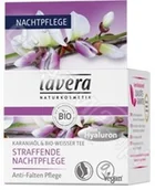 Balsamy i kremy do ciała - LAVERA Lavera Krem ujędrniający na noc z wyciągiem z bio-białej herbaty i olejem karajna 50 ml - miniaturka - grafika 1