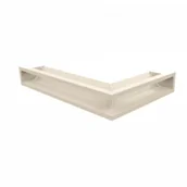 Akcesoria kominkowe - Kratki.pl LUFT SF narożny lewy kremowy 60x40x9 LUFT/NL/9/40/45S/K/SF - miniaturka - grafika 1