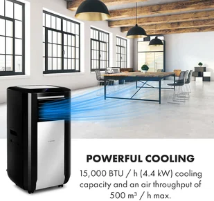 Klarstein Max Breeze Smart, mobilna klimatyzacja, 15000 BTU/h (4,4 kW), EEC A ACO15-MaxBreeze15KW - Klimatyzatory - miniaturka - grafika 5