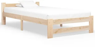 vidaXL Lumarko Rama łóżka, lite drewno sosnowe, 90 x 200 cm 321991 - Łóżka - miniaturka - grafika 2