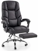 Fotele i krzesła biurowe - ALVIN fotel gabinetowy czarny - miniaturka - grafika 1