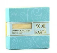 Mydła - Soiland Earth Ręcznie robione w Indiach mydło 100% VEGAN Jaśmin i Paczuli, 100g Soil&Earth - miniaturka - grafika 1