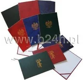 Dyplomy i okładki - WARTA Okładka na dyplom bez nadruku - czarna - miniaturka - grafika 1