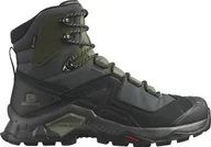 Buty trekkingowe męskie - Salomon Quest Element GTX Shoes Men, czarny/oliwkowy UK 10 | EU 44 2/3 2021 Trapery turystyczne L41457100-10 - miniaturka - grafika 1