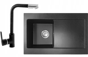 Laveo 6 kolorów Zlewozmywak Granitowy Duża Komora 20 cm - Zlewozmywaki - miniaturka - grafika 35