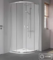 Kabiny prysznicowe - Kermi Stina Kabina ćwierćkolista ST R55 80 cm ST R55 08019 VPK - miniaturka - grafika 1