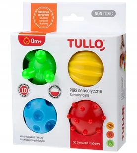 Piłki Sensoryczne Jeżyki Faktury Zestaw 4SZT Tullo - Zabawki sensoryczne - miniaturka - grafika 7