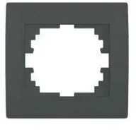 Klawisze i ramki - KANLUX Ramka pojedyńcza LOGI 02-1460-041 gr 25294 - miniaturka - grafika 1