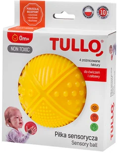 Tullo Duża Piłka Sensoryczna 4 Faktury 10cm - Zabawki sensoryczne - miniaturka - grafika 2