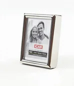Ramki na zdjęcia - Icar Ramka 4x5 cm srebrna metalowa MET 80 - miniaturka - grafika 1