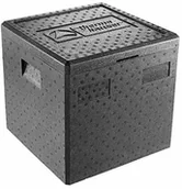 Wyposażenie lokali gastronomicznych - Thermohauser EPP pojemnik termiczny do pizzy, czarny, z pokrywką, 41,5 l 4000249748 - miniaturka - grafika 1