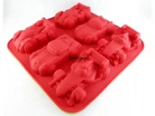 Formy do ciast - FOREMKA FORMA SILIKONOWA - samochody wyścigowe - miniaturka - grafika 1