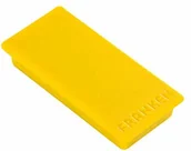 Magnesy - Franken Franken GmbH HM2350 04 magnes (10 sztuk siła przyczepności 1000 g) 23 x 50 mm, żółty HM2350 04 - miniaturka - grafika 1