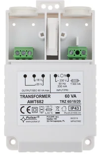 Pulsar Transformator TRZ 60VA/18V/20V AWT682 AWT682 - Zasilacze i transformatory - miniaturka - grafika 5