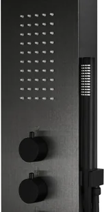 Corsan Panel prysznicowy Samsara S003 czarny S-003M SAMSARA CZARNA - Panele prysznicowe - miniaturka - grafika 7