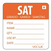 Opakowania gastronomiczne - Vogue Naklejka sobota usuwalna | 500 szt. L071 - miniaturka - grafika 1
