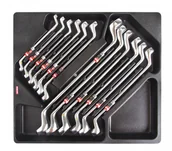 Pozostałe wyposażenie warsztatu - PROLINE 58711 Tacka numer 11 - klucze oczkowo odgięte, 12 elementów, pusta 58711 - miniaturka - grafika 1